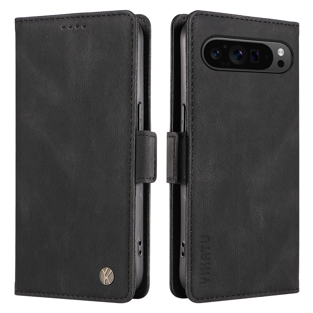 YIKATU YK-004 For Google Pixel 9 Pro Case Skin-Touch Leather Phone Cover YIKATU YK-004 For Google Pixel 9 Pro Case Skin-Touch Leather Phone Cover